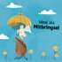Illustration of a guardian angel with an umbrella over a cookie, next to the text "ideal as a gift"