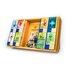 In the photo you can see a wooden tea gastronomy shelf. In it are placed various tea packs.
