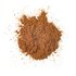 Ground gingerbread spice shown as brown spice powder on white background