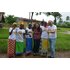 The photo shows several people wearing the Sonnentor T-shirts. 