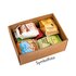 The photo shows a box in which are various products. There are packages such as Shredded Clover and Turmeric Latte in the box.