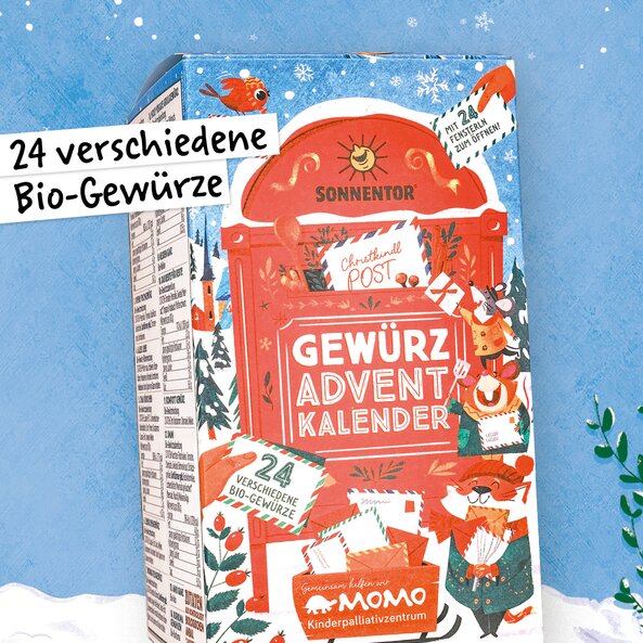 Spice advent calendar with 24 different organic spices by Sonnentor