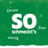 Green background with text "This is how it tastes: Lemon, Cinnamon, spicy"