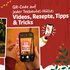 Tea Advent calendar with QR code for videos, recipes, and tips on each tea bag wrapper