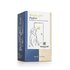 Photo of a pack Easy Wee Tea Organic Herbal Fruit Tea Blend. On the package is a picture of a woman walking towards the toilet
