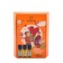 Orange farbige Packung. Auf der Packung sind drei ätherische Öle abgebildet. In der Mitte ist eine Grafik, in der ein Mann einer Frau einen Blumenstrauß schenkt.
