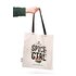 The bag has the word Spice Girl written on it, and in front of it is a fluffy grandmother with a finished roast in the pan in her hands.